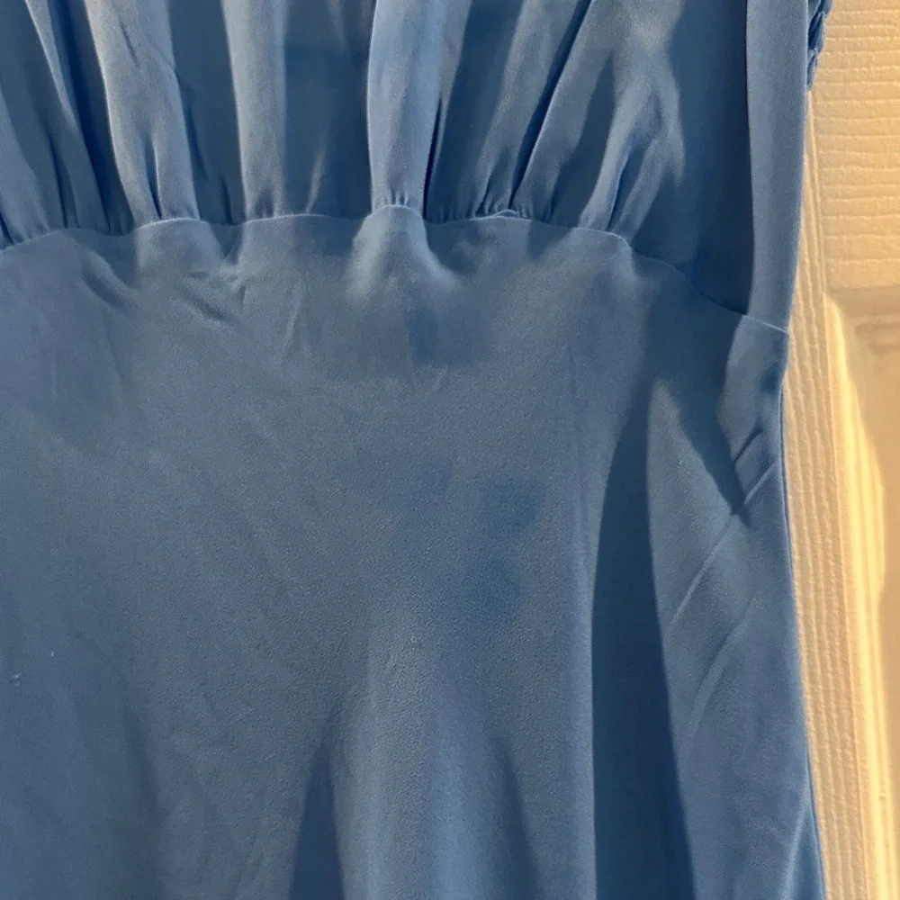 Abercrombie & Fitch Light Blue Dress with Ruched Detail